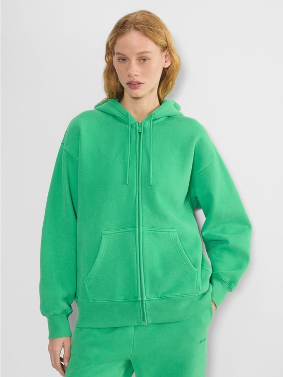 Aritzia Sweaters - Aritzia Tna cozy boyfriend zip up hoodie in faded court green - XL